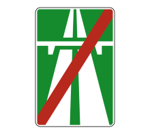  Дорожный знак 5.2 - Конец автомагистрали